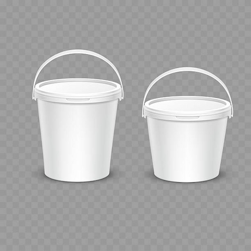 سطل پلاستیکی صنعتی با بدنه ضخیم و مقاومت بالا